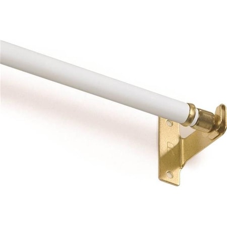 Daphnes Dinnette 48 - 86 in. Round Sash Rod - White DA26892